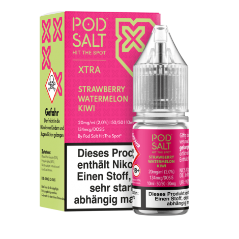 Pod Salt Xtra - Strawberry Watermelon Kiwi - 10 ml Nikotinsalz Liquid