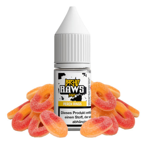 Barehead - RAWS - Peach Rings - 10 ml Hybrid-Nikotinsalz Liquid