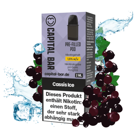 Capital BAR - Cassis Ice Pod - 1er Pack
