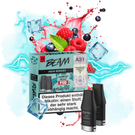 Revoltage Beam Dual - Aqua Berries Pod - 2er Pack